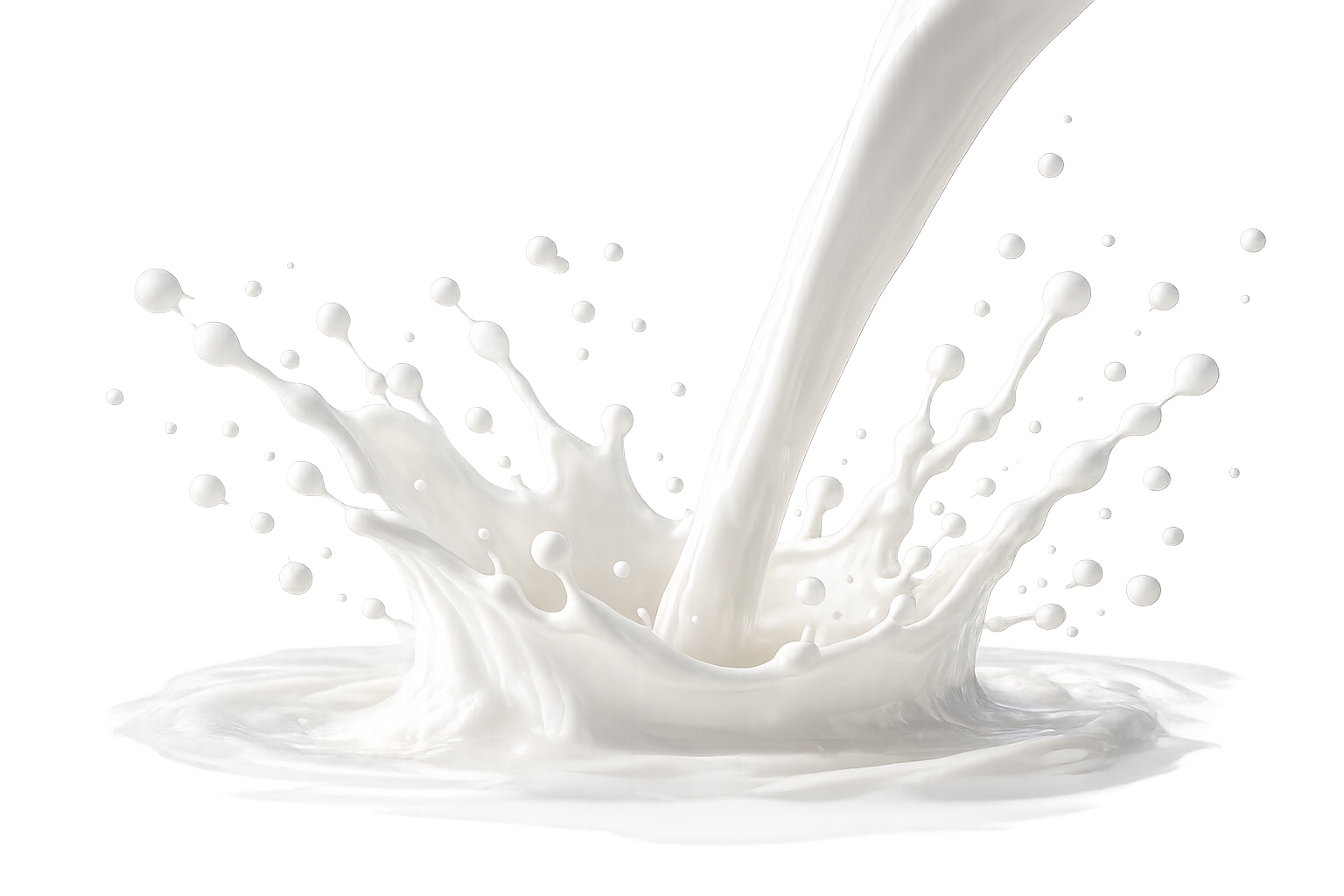 Dynamic 3D Milk Splash Crown